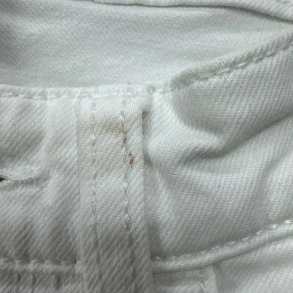 Banana Republic Distressed Jeans Womens 24/00 Petite Skinny Fit Zip Front White - Picture 4 of 8